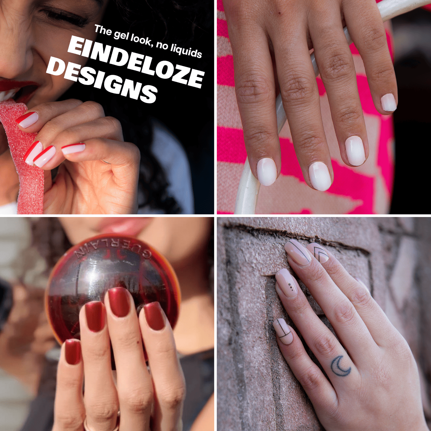 Miss Jules - Gel Nagelstickers Starterset Deep Red