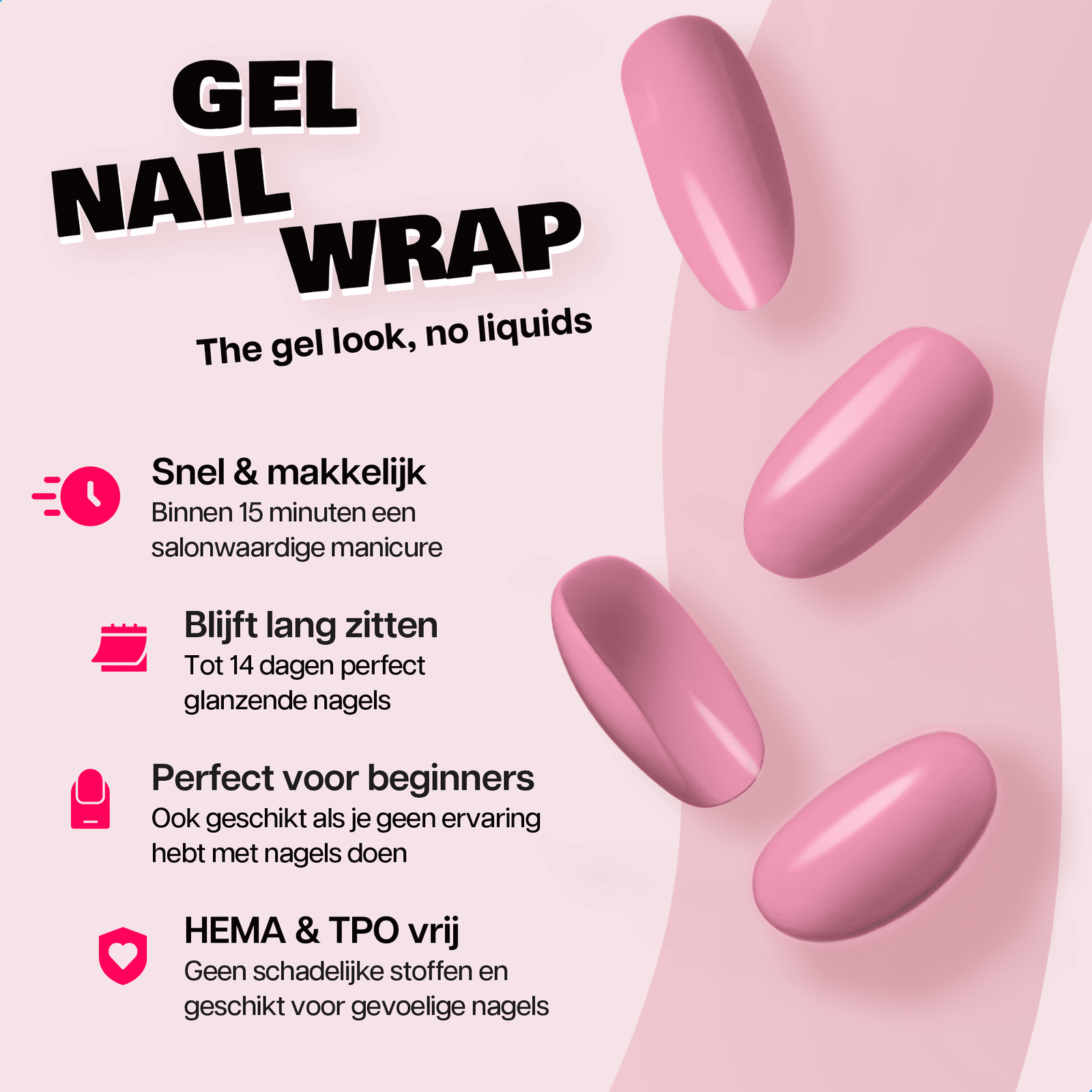 Miss Jules - Gel Nagelstickers Starterset Taffy