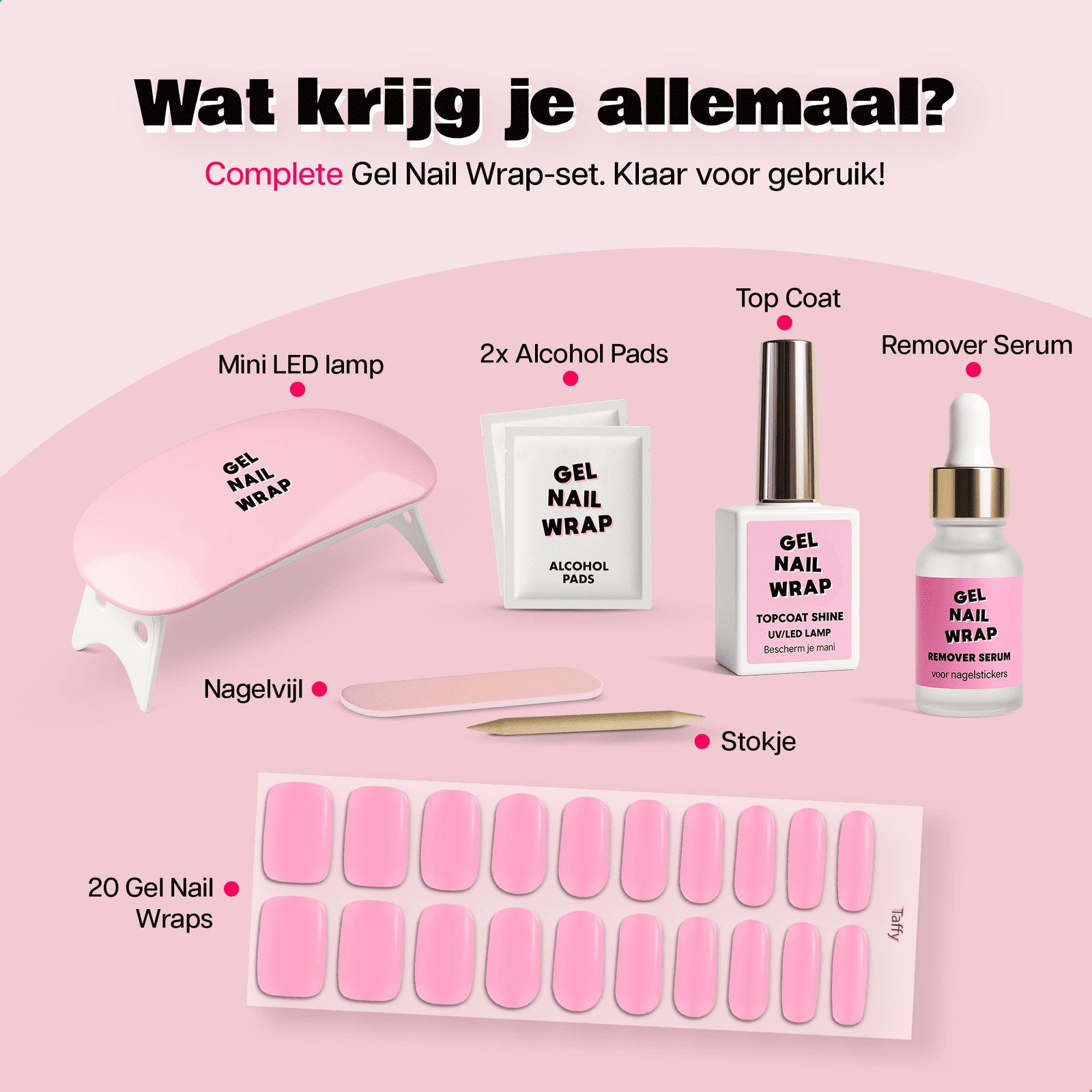 Miss Jules - Gel Nagelstickers Starterset Taffy