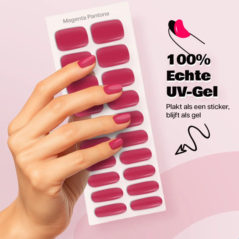 Gel Nail Wrap Magenta Pantone