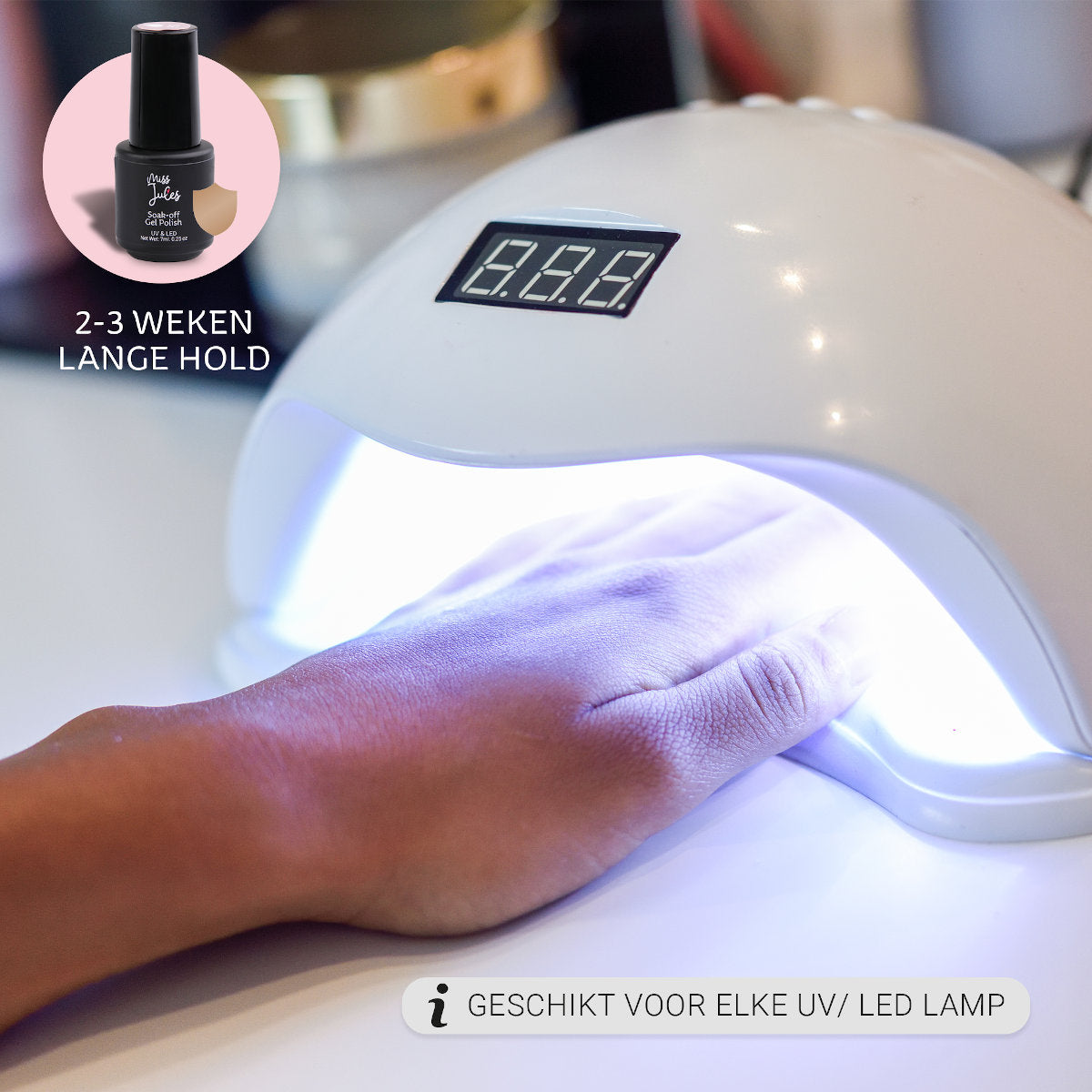 Gellak Nagellak Set 6 Delig Rood, Paars, Glitter