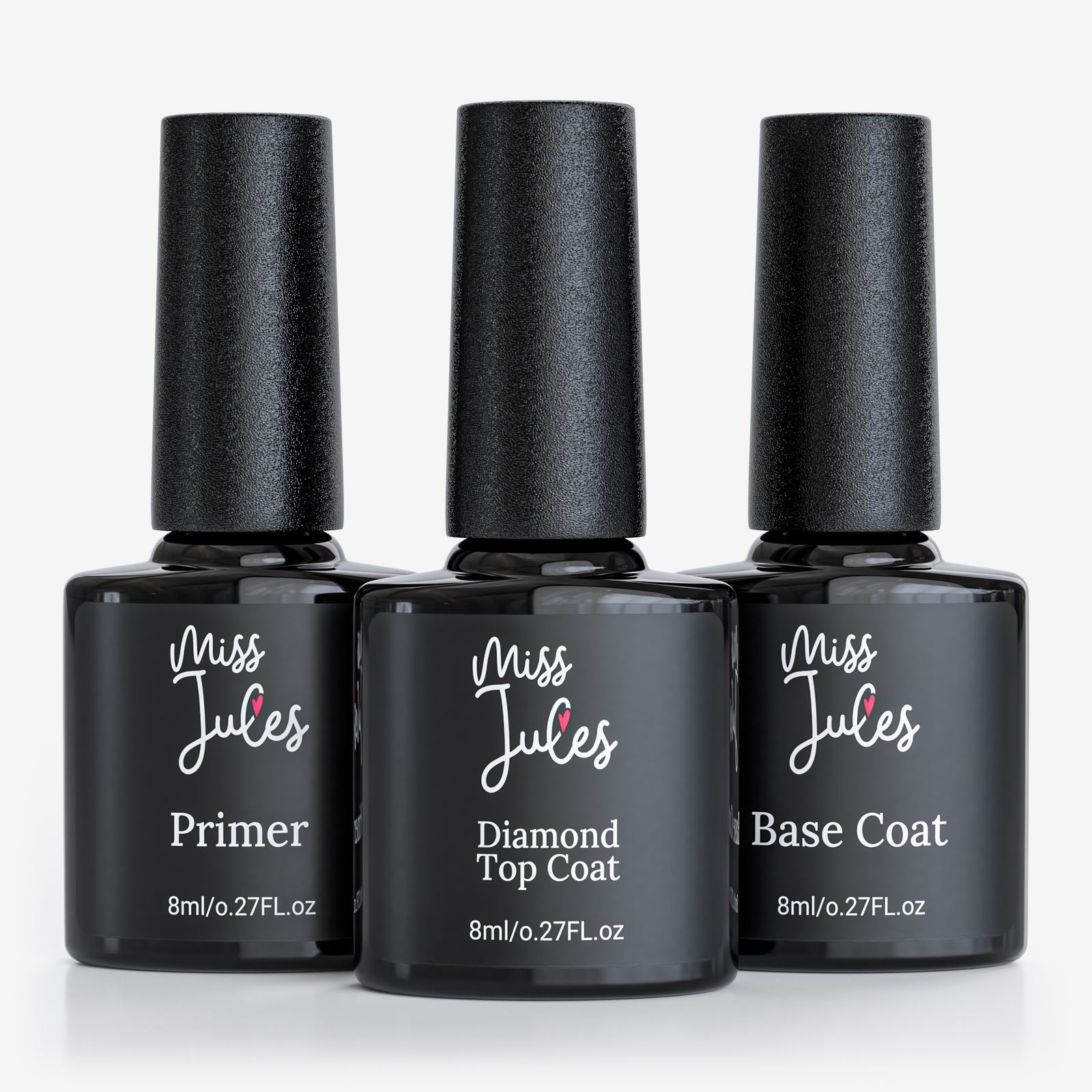 Miss Jules - Primer, Base Coat & Top Coat 24ml
