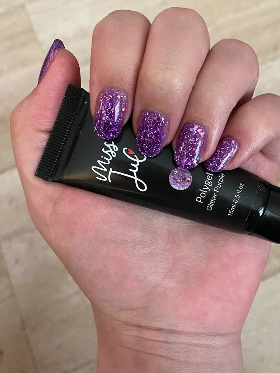 Miss Jules - Polygel - Glitter Purple