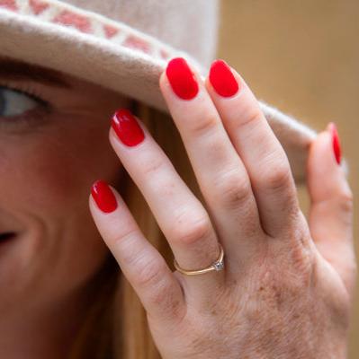 Resultaat Deep Red nail wraps