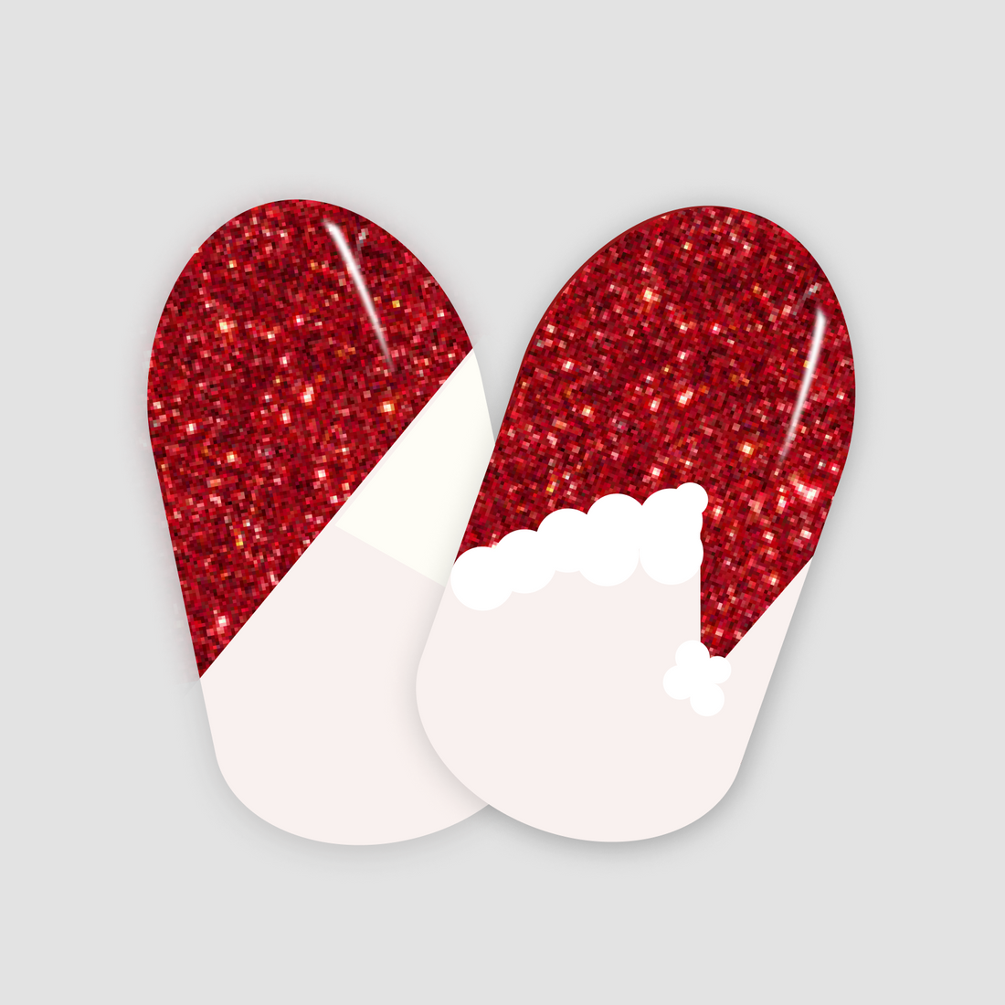 Secret santa nail wraps voor kerst