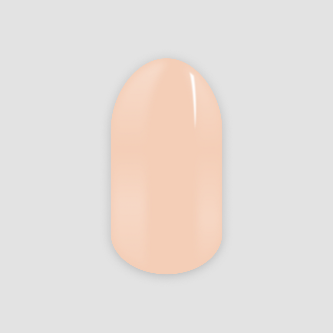 Nudy latte, gel nail sticker