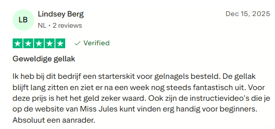 Miss Jules - Trustpilot review