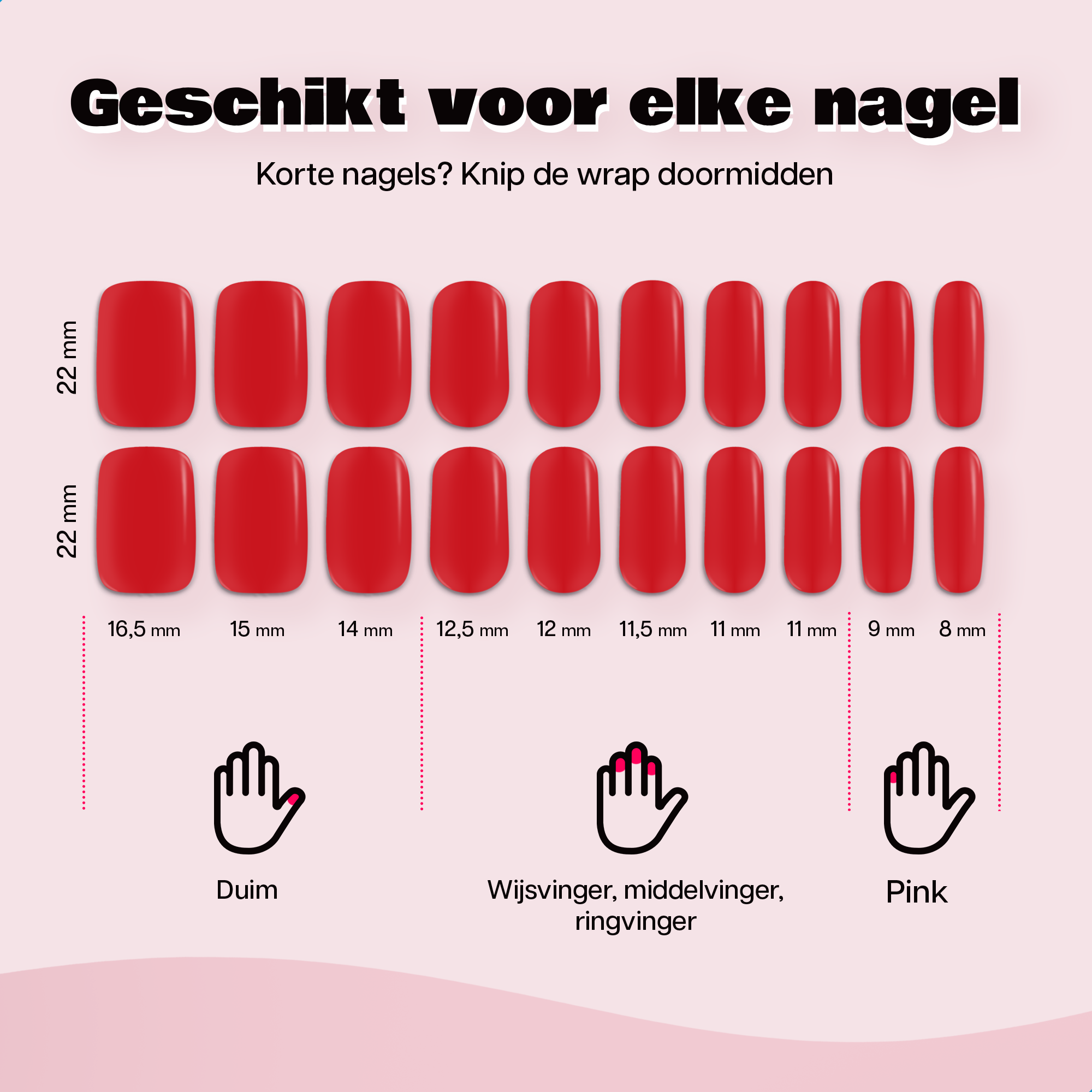 Gel Nagelstickers Starterset Deep Red
