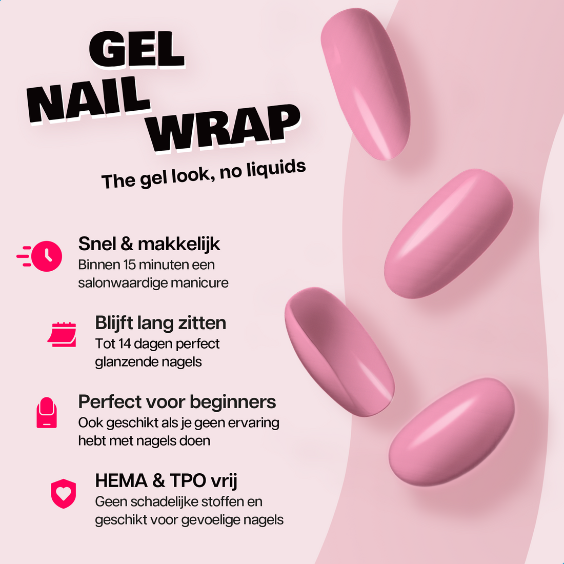 Gel Nagelstickers Starterset Taffy