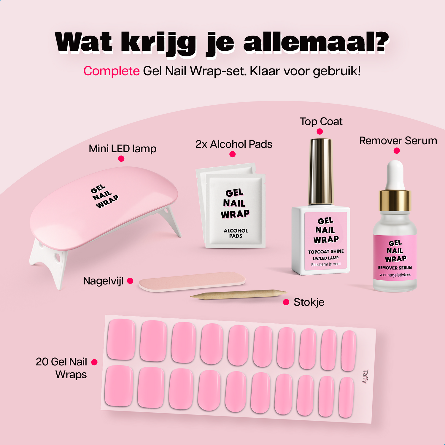 Gel Nagelstickers Starterset Taffy