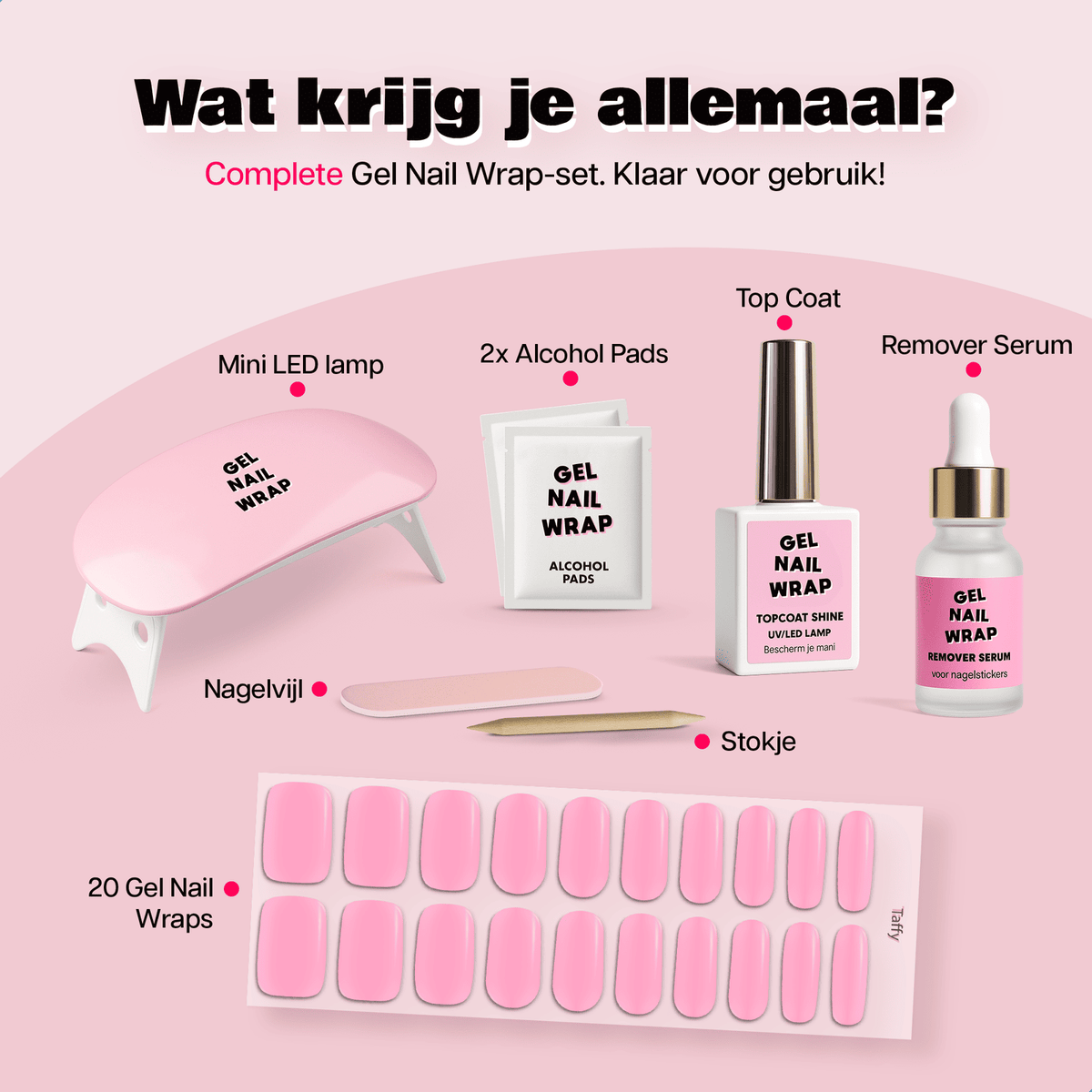 Miss Jules - Gel Nagelstickers Starterset Taffy