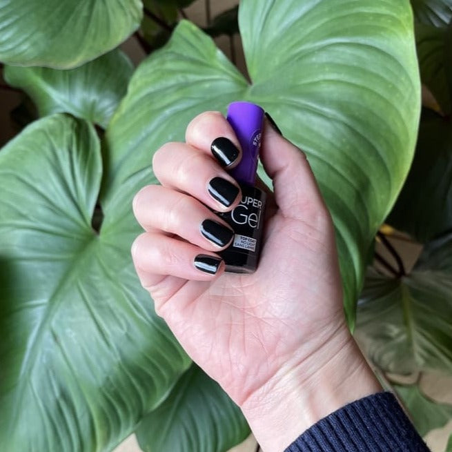 Resultaat gel nagelstickers zwart