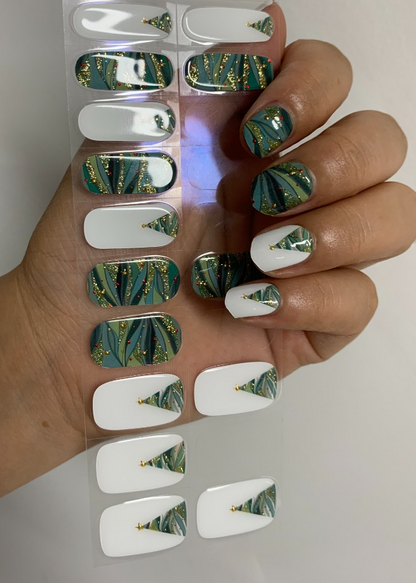 Nail wraps voor Kerst