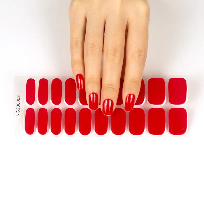 Miss Jules - Gel Nagelstickers Deep Red