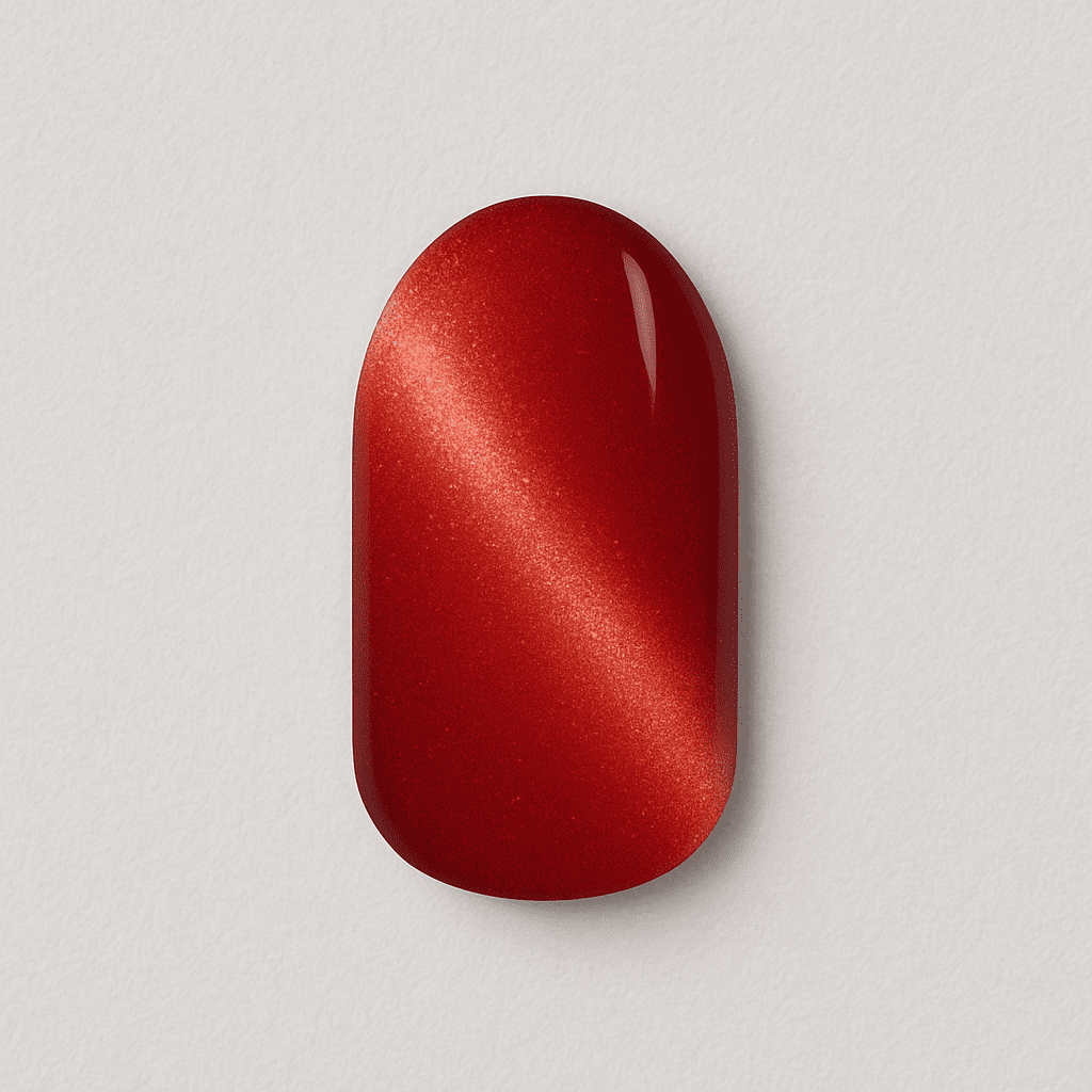 Miss Jules - Gel Nagelstickers Cat Eye Red