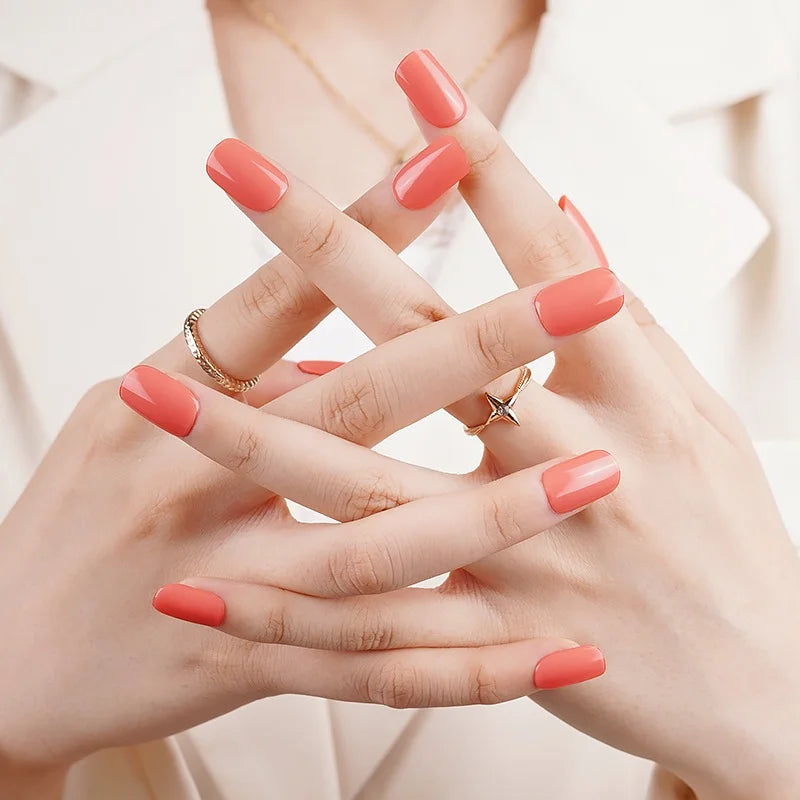 Miss Jules - Gel Nagelstickers Coral Kiss