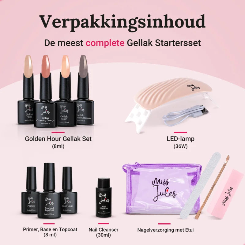 Miss Jules - Gellak Starterspakket Golden Hour