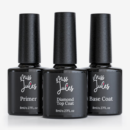 Miss Jules - Primer, Base Coat &amp; Top Coat 24ml