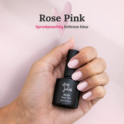 BIAB Starter Pakket Rose Pink, Fairy Dust, Professionele LED/UV Lamp