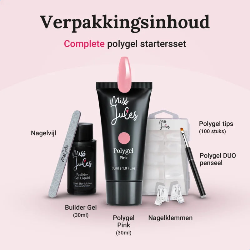 Miss Jules - Polygel Kit 30 ml Pink