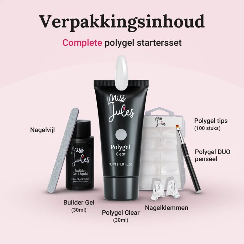 Miss Jules - Polygel Kit 30 ml Clear