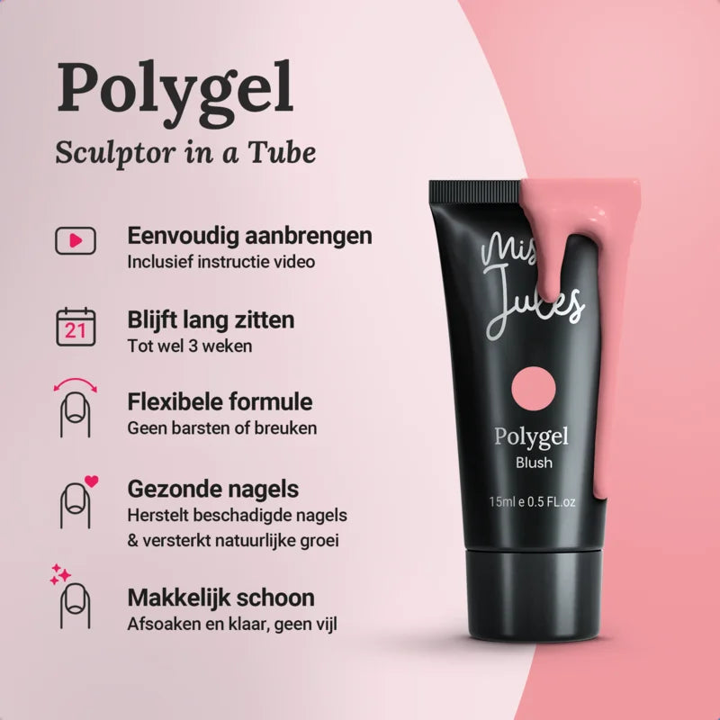 Miss Jules - Polygel Starter Set 4 kleuren